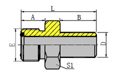 公制外螺纹O形圈平面密封/焊接管