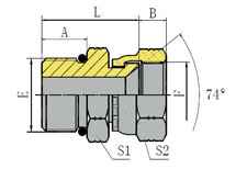 SAE O-RING BOSS/JIC FEMALE 74º SEAT