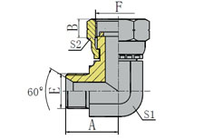 90º英管螺纹60º内锥/英管内螺纹表接头