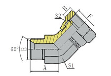 45º英管螺纹60º内锥/英管内螺纹表接头