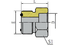 美制ORFS外螺纹平面/英寸制焊接管